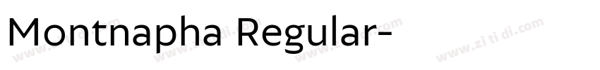Montnapha Regular字体转换